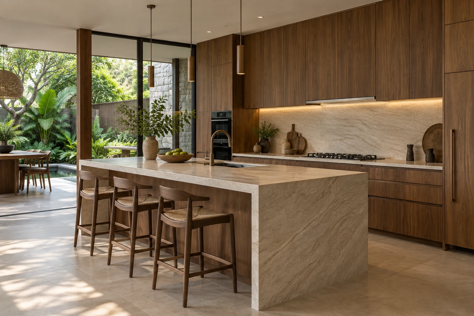 Dapur dengan detail yang rapi